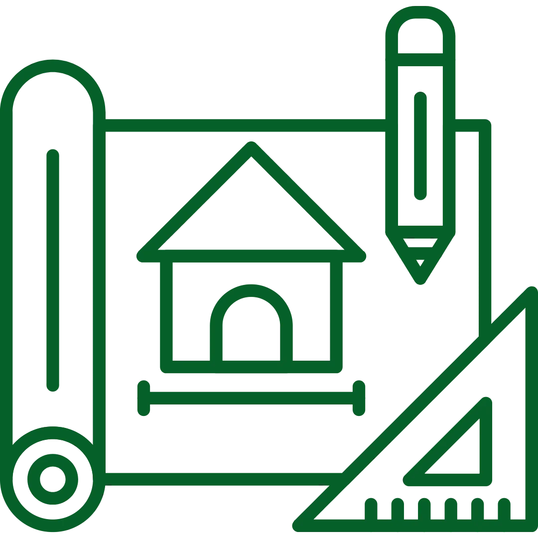 Exterior design icon.